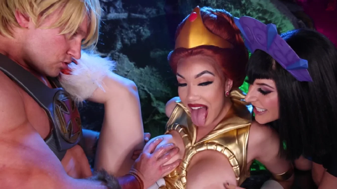 ManyVids Angela White And Little Puck Masturbators Of The Universe He Man Cosplay XXX